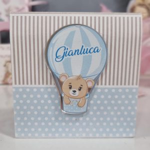 Calamita plexiglass Mongolfiera con Orso